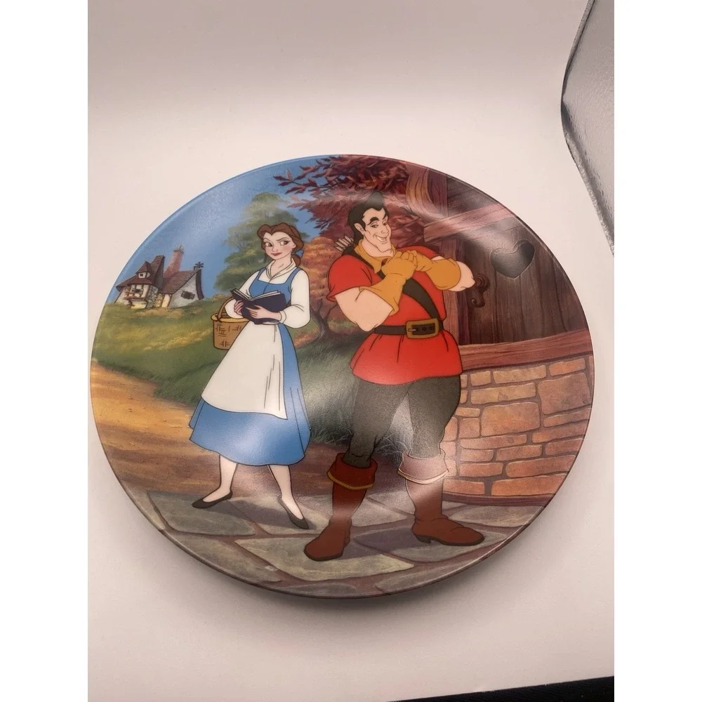 Disney Knowles' Beauty And The Beast Plates Set Of 4-8 Inch Diameter Vintage